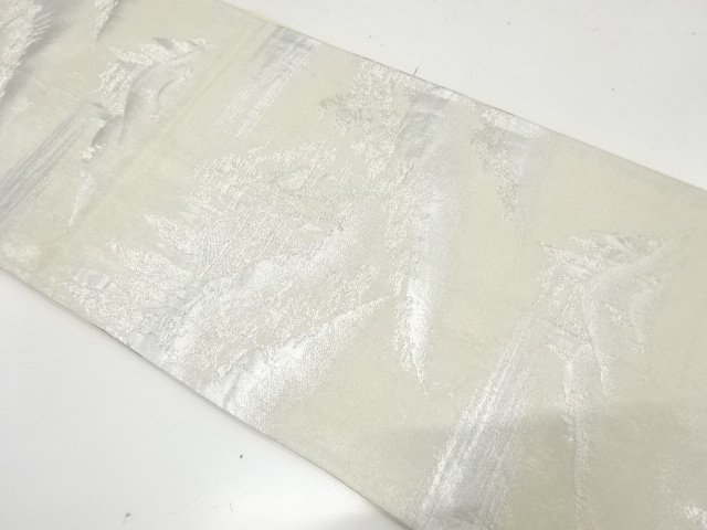 アンティーク　寺院風景模様織り出し袋帯（材料）